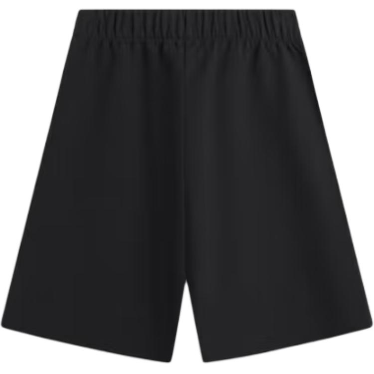 Li Ning Solid Color Mid Waist Elastic Versatile Breathable Five Point Sports Shorts Men Shorts AKSV455-3