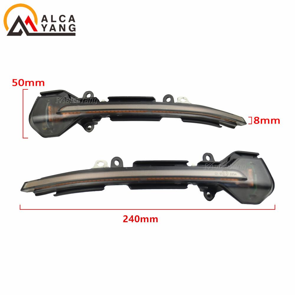 2pieces Dynamic LED Turn Signal Side Mirror Indicator Sequential Light Blinker for SEAT Leon Mk3 5F Ibiza Mk5 KJ Arona 2018