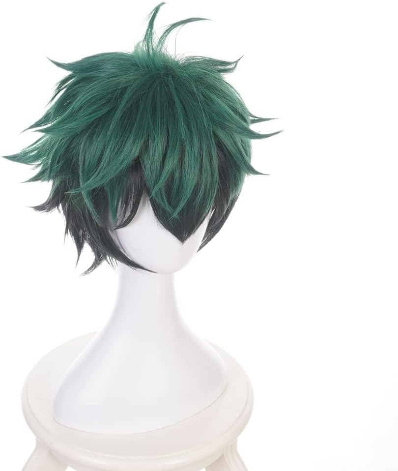 Izuku Midoriya Cosplay Wig Wig for School Cultural Photo Costume Includes Wig - Heat-resistant Cosplay, Costume, Event, Christmas, Halloween,