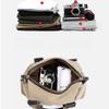 Men's Canvas Tote Travel Bag Large Capacity Luggage Shoulder Crossbody Bag Korean Sport Gym Fitness Duffels Short Trip Bags