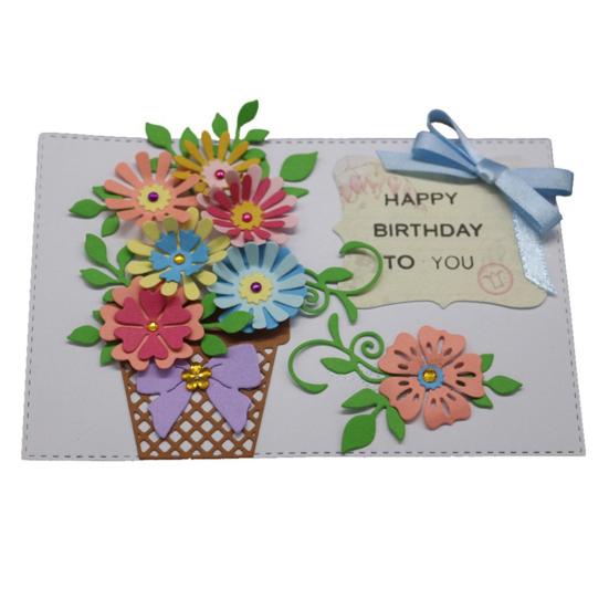 Cutting Die Butterfly Flower Style Reusable Craft Embossing Punch Stencil for Home