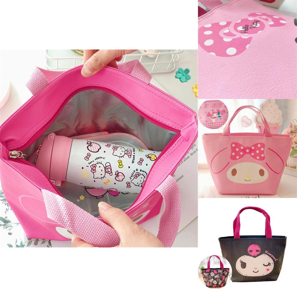Stylish Kuromi Lunch Bag Insulated Thermal Cool Food Storage Bag For School And Picnic Adventures