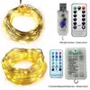 Remote Control LED Copper Wire Fairy Lights