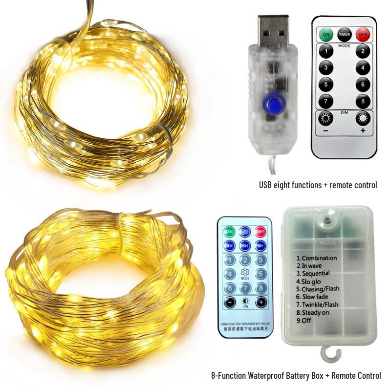 Remote Control LED Copper Wire Fairy Lights