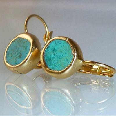 New Trendy Fashion Jade Gem Ear Cuffs - Creative Simple Women's Earrings for Birthdays & Parties
