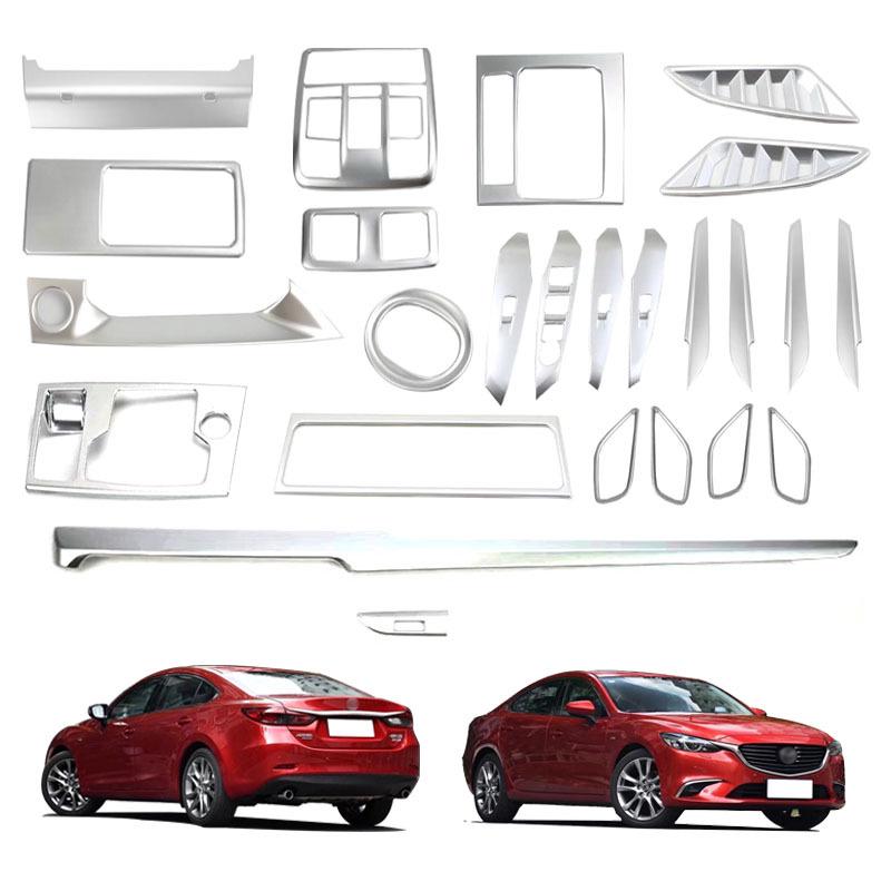 Fits 17 Atenza: Headlight Adjuster, Electronic Handbrake, Armrest, Handle, Gear Shift Frame, and Interior Accents.