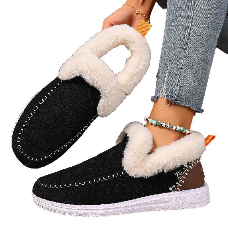 Cotton shoes women's new winter women's thickened cotton boots large size sports warm and comfortable women's snow boots
