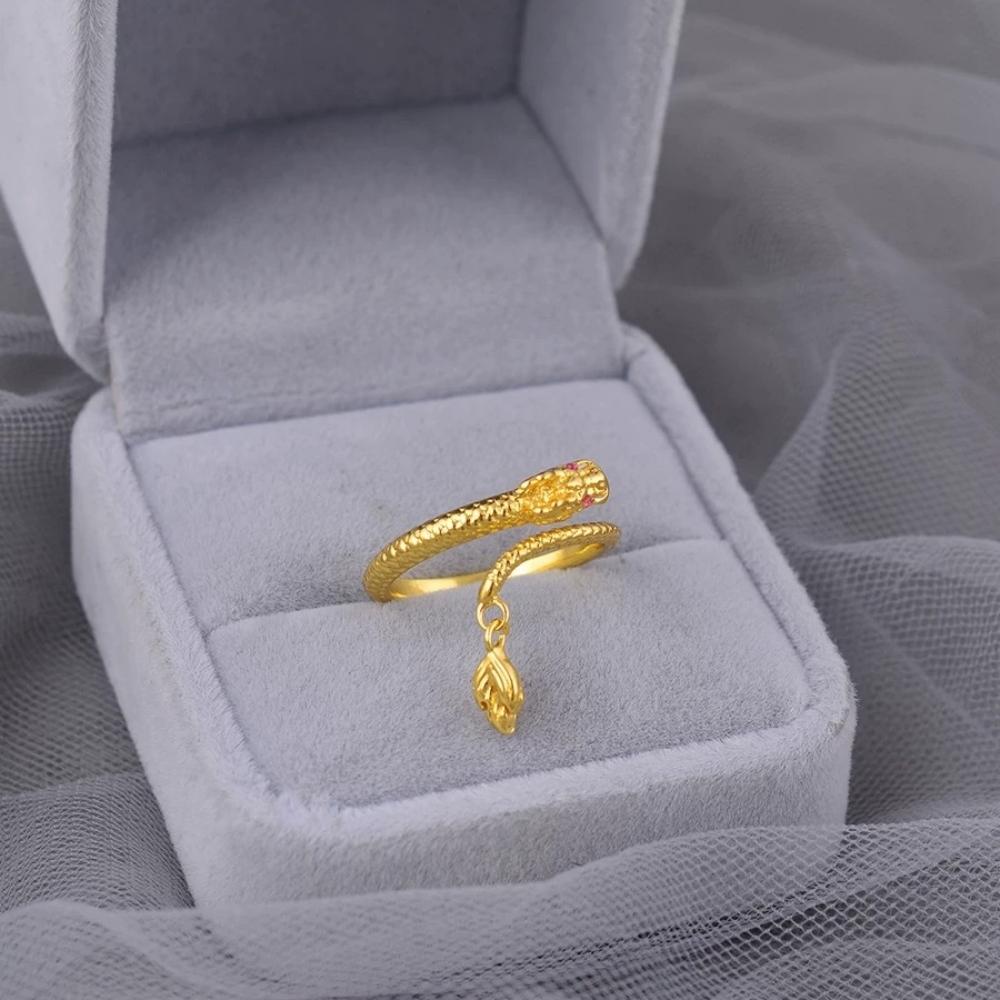 24K Gold Color Branch Leaf Rings For Women Adjustable Open Ring Non Tarnish Wedding Band Trendy Jewelry Accessories Gifts