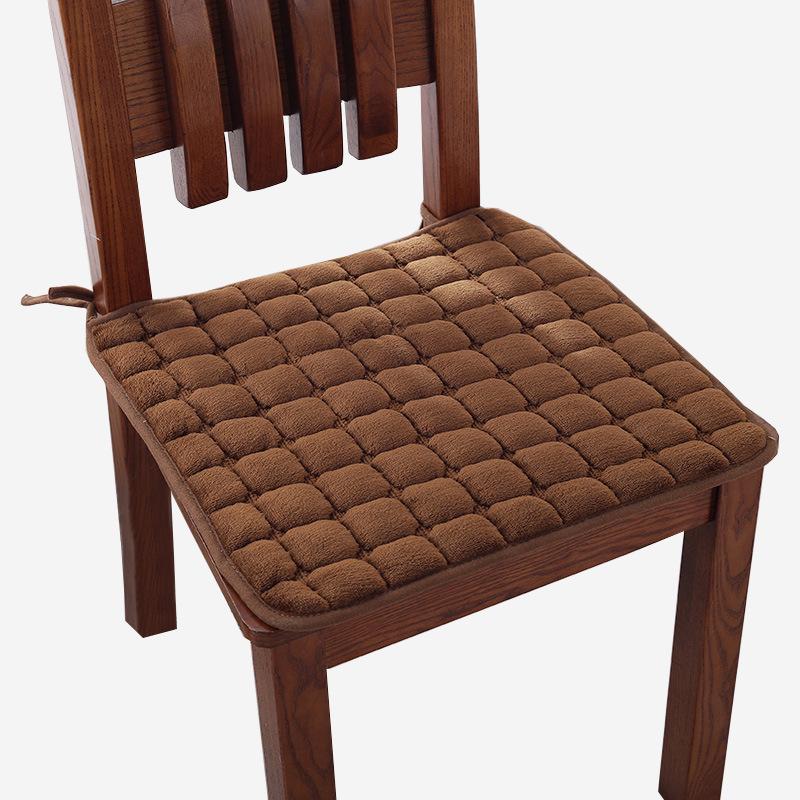 Thick Winter Plush Non-slip Chair Cushion for Dining or Office