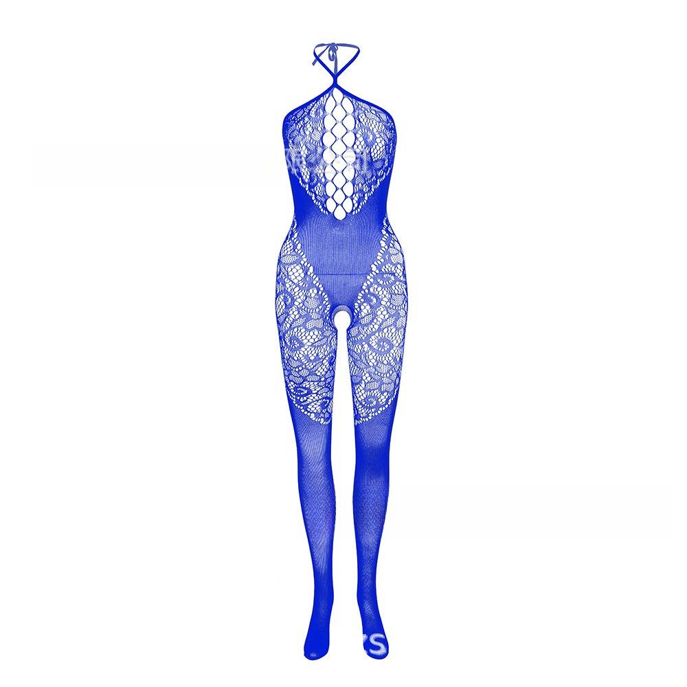 Novinka pro ženy větší velikosti Síťovaná ohlávka s výstřihem na zádech vyhloubená bodystocking Babydoll spodní prádlo Košilky Spodní prádlo Teddies Body overal Noční prádlo větší velikosti