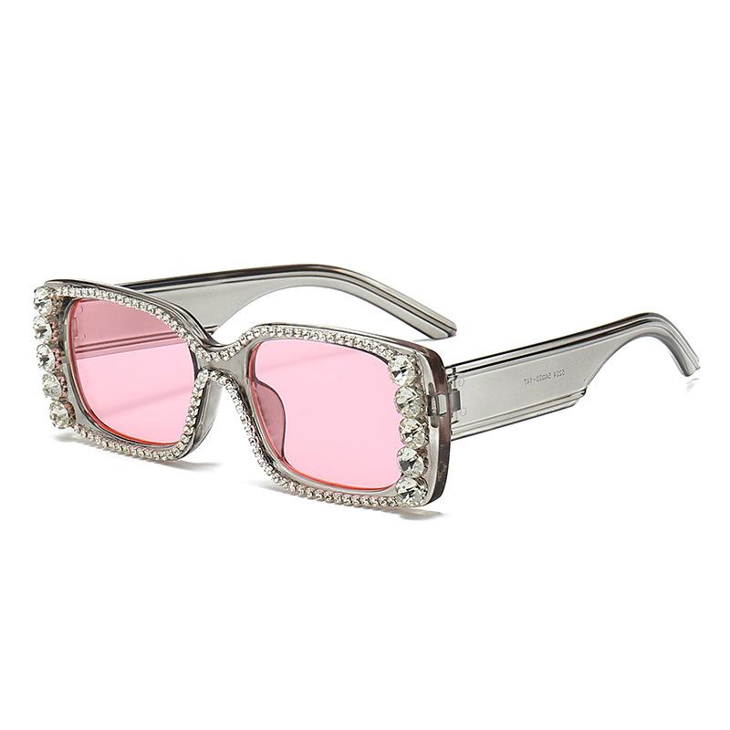 

JYL TS Narrow Frame Sunglasses UV Protection Style For Men Women 5224 A-1149 вишневый розовый