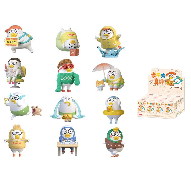 New POP MART Duckyo Never Grows Up Collection Figure Blind Box Single Box/Whole Set 12 Pcs PPMT-2508-0091