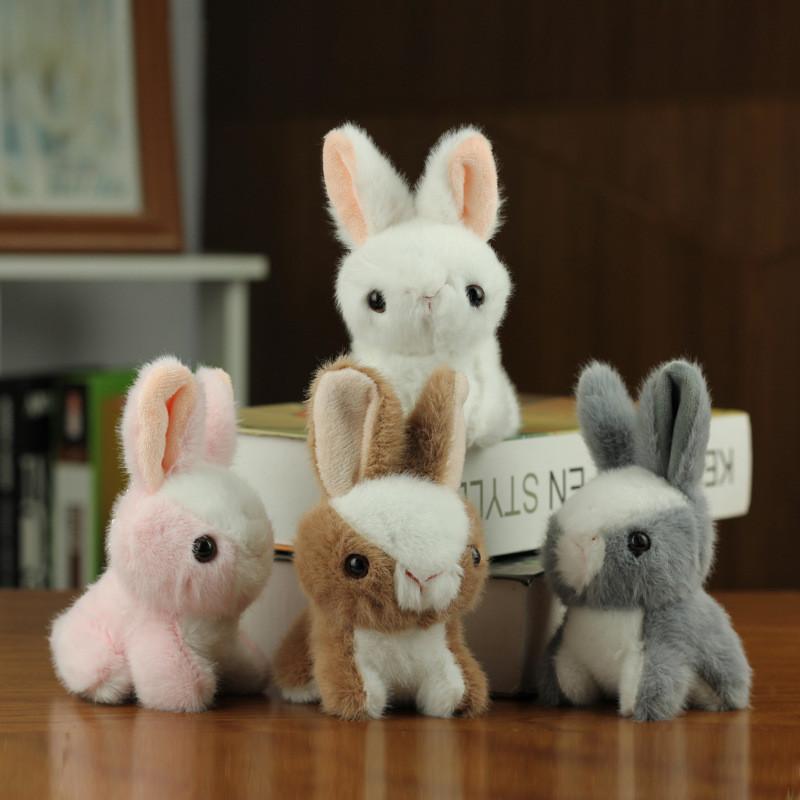 Adorable Plush Bunny Keychain Stuffed Animal Rabbit Bag Charm Cute Birthday Gift
