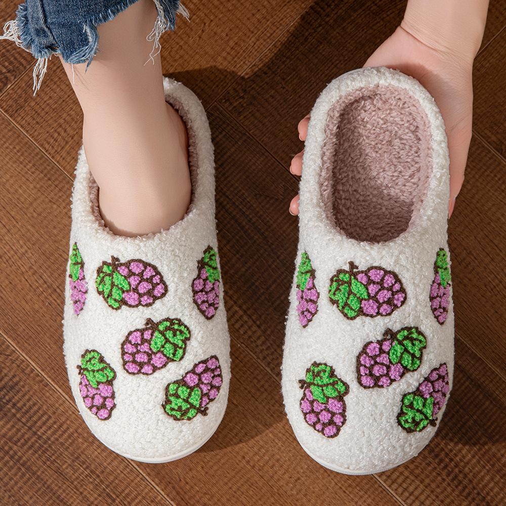 Cat cotton slippers women's autumn and winter home indoor universal soft bottom non-slip silent warm cartoon fluffy slippers