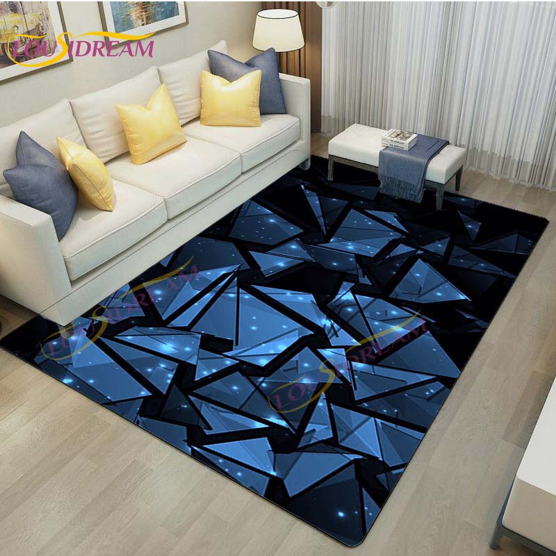 3D Vortex Illusion Rug Abstract Rug Modern Carpets for Living Room Area Rug Non Slip Floor Rug Teen's Rug Game Room Rug Play Mat