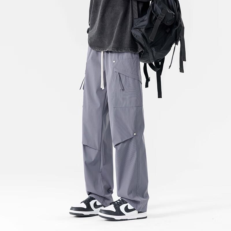Wassup Sohot Men's Casual Cargo Straight Pants