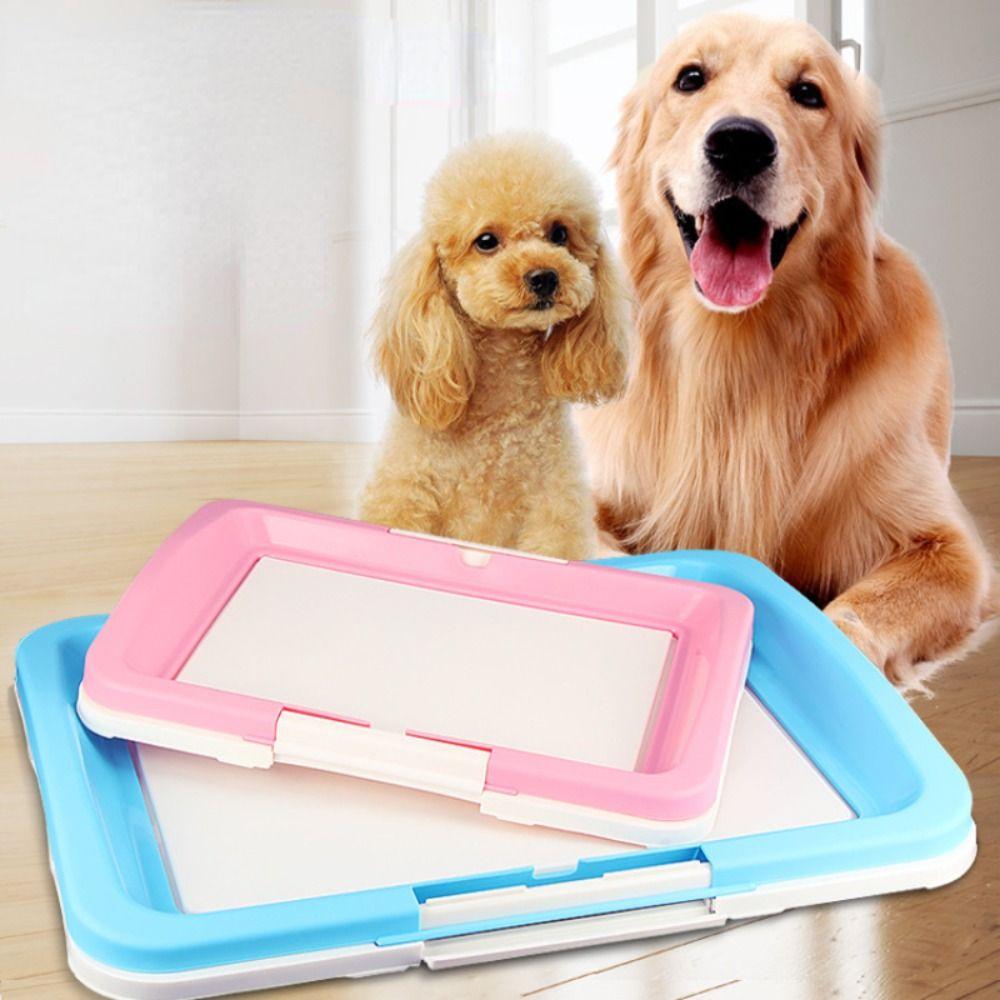 Plastic Puppy Pad Holder Removable Dog Potty Tray Practical Dog Training Toilet Cats