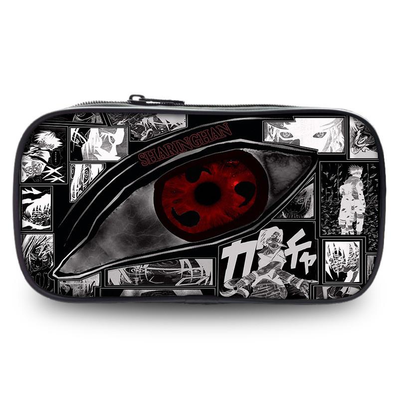 Naruto Boruto Anime Pencil Case Large Capacity Nylon Stationery Organizer For Teens And Students