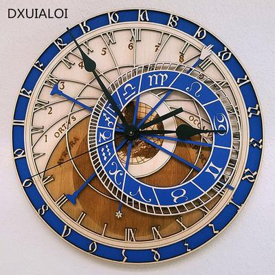 Prag Astronomische Uhr Kreative Wohnzimmer Wand Wanduhr Uhr Quarz Uhr 12 Konstellation Große Wanduhr Kunst Uhr Geschenk