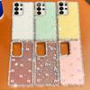 Samsung Galaxy A17 Flash Diamond Aurora Bow S25 Ultra Glitter Powder Luxury A56 Phone Case