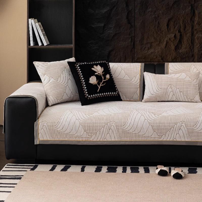 Four Seasons Living Room Non-slip Sofa Cushion Couch Sofa Covers Mat Chenille Slipcover Funda Sofa Mats
