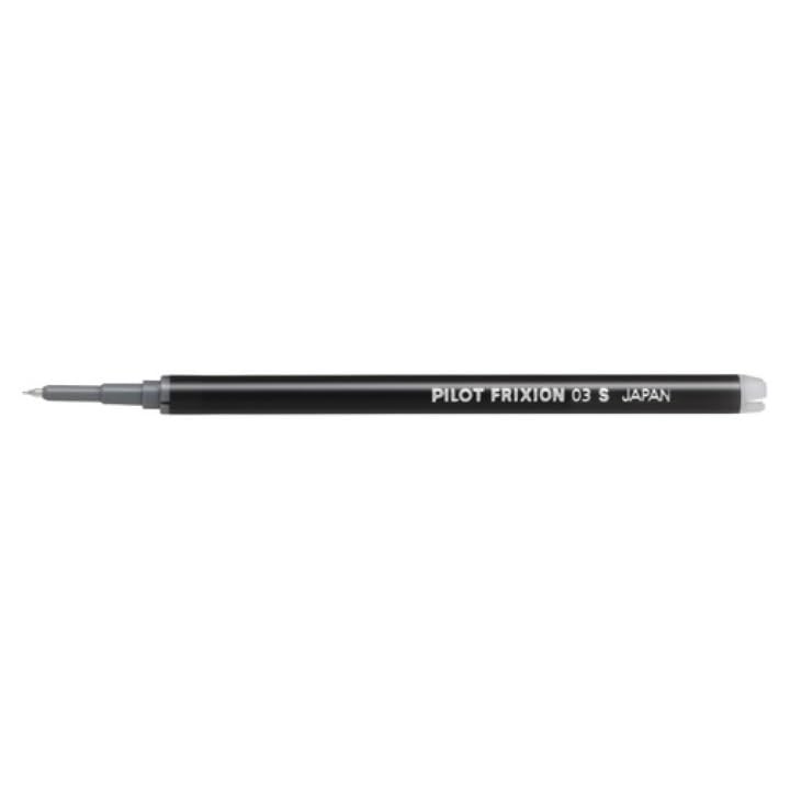Pilot Frixion Synergy Knock Refill, 0.3mm, 3-pack, Black.