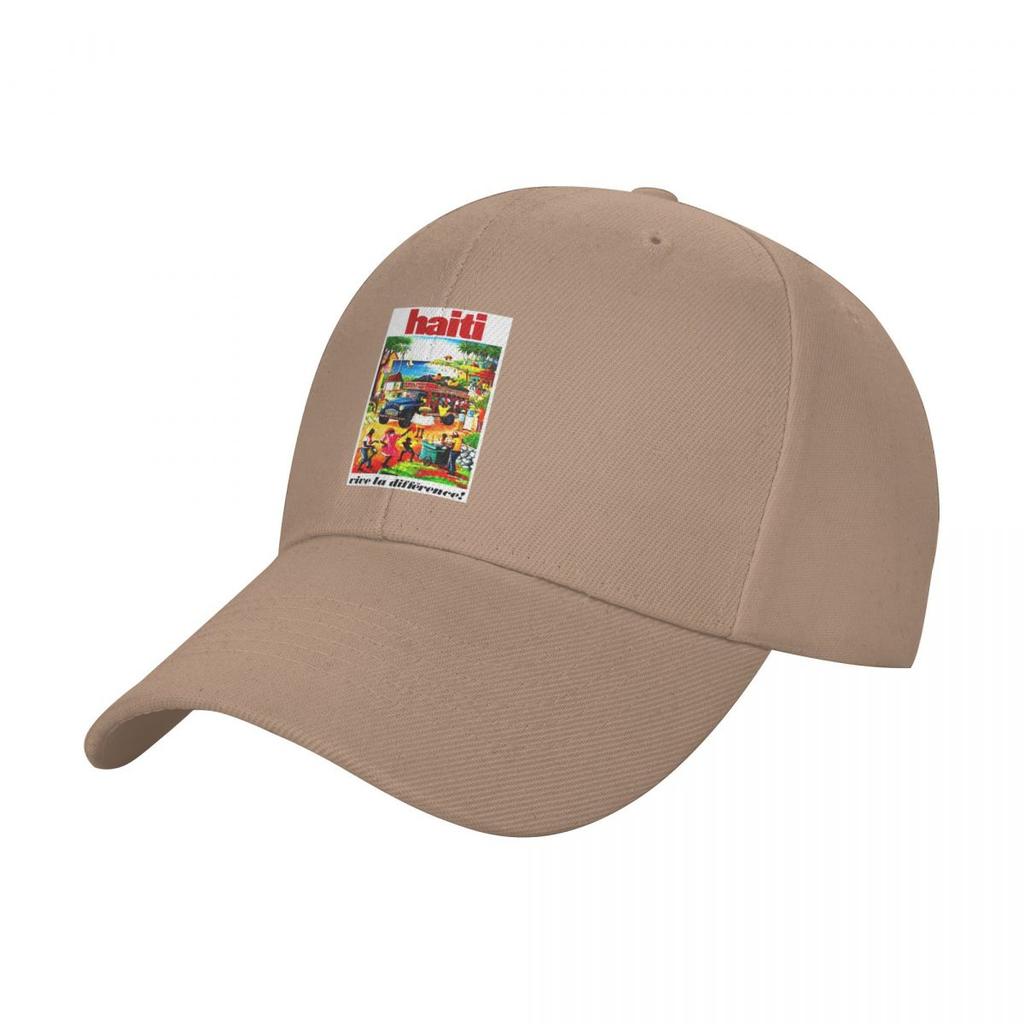 HAITI : Vintage Travel and Tourism Advertising Print Baseball Cap Hat Beach Streetwear Women's Men's