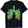 Lungs Respiratory Therapist St Patrick's Day Irish Shamrock Cotton Men T Shirt S