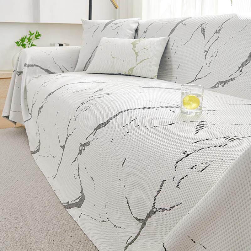 

Summer Cool Breathable Sofa Towel Stone Pattern All-Inclusive Sofa Cover Dust Cover One-Piece Sofa Large Cover Cloth Cushion 200*130cm
