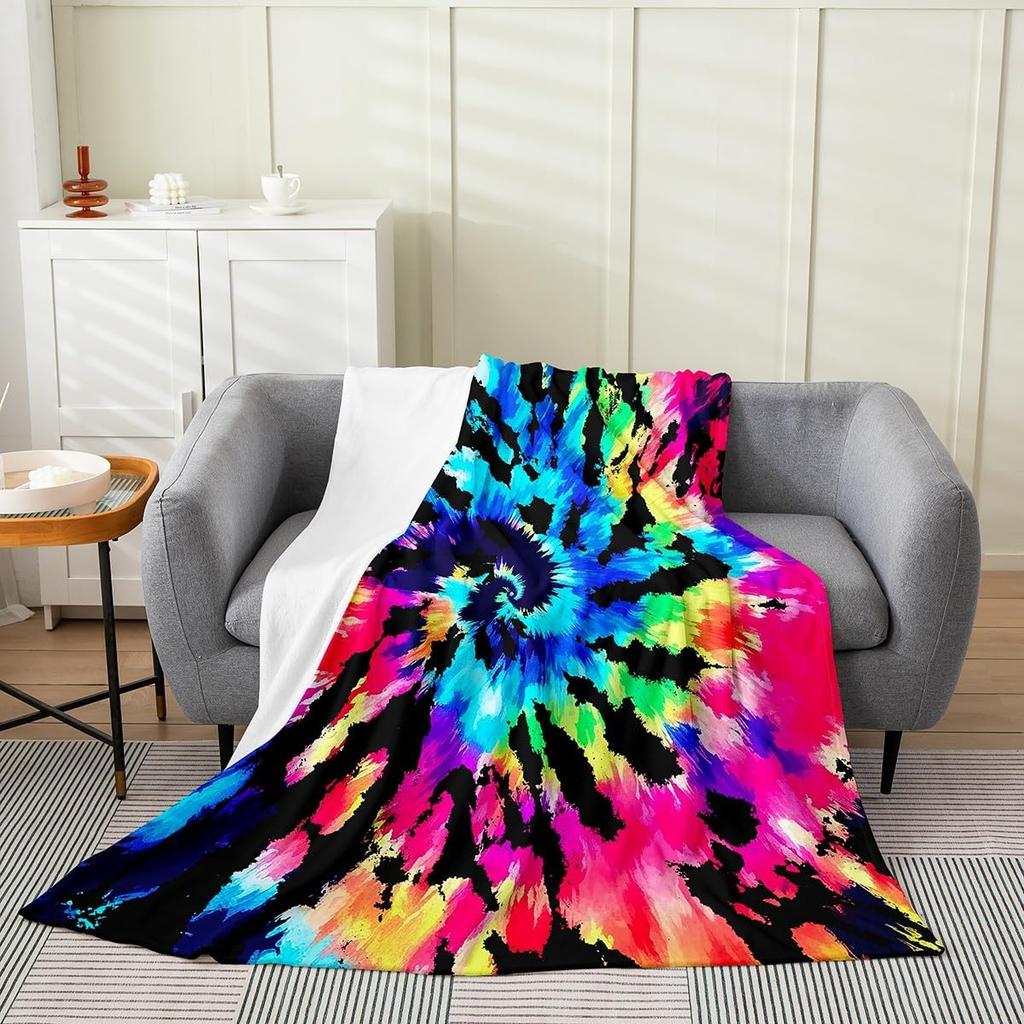 Music Notes Throw Blanket Black White Fleece Soft Lightweight Twin X Geometric Lines Art Music Lover Flannel Blanket for Living