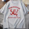Dyscalculic So Don't Count on Me T-shirt Funny Frog Printed Women T Shirt Stupid Vintage Cartoon Tee Silly Meme T-Shirts