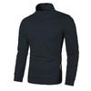 Large Size Men's Spring and Autumn Top Plaid Zipper Sweatshirt Solid Stand Collar Pullover