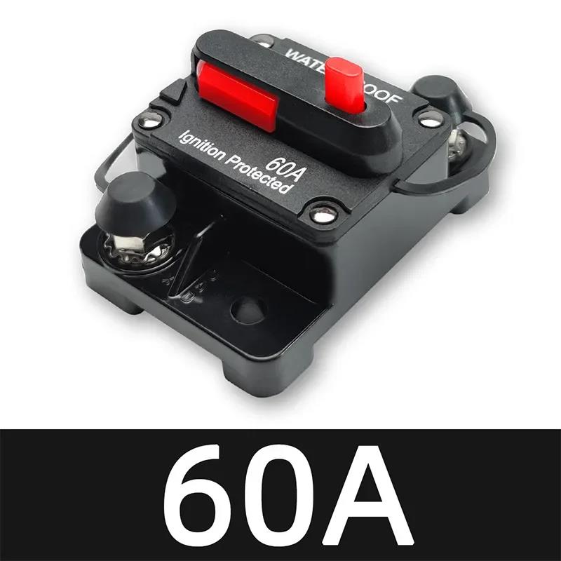 30A To 300A 12V-48V Circuit Breaker Power Protect Fuse Trolling with Reset Waterproof Car Boat 80A 100A 200A 250A Circuit Breaker 6