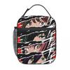 Custom Chainsawes Man Thermal Insulated Lunch Bags Women Portable Bento Box for Outdoor Picnic Storage Food Tote Bags