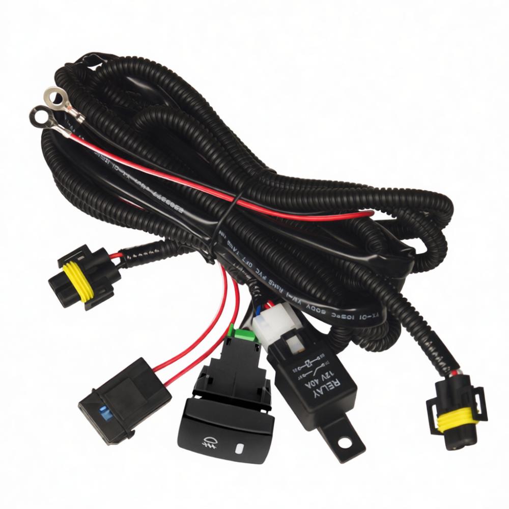 Reliable H11 Fog Light Wiring Relay Switch Kit For Old Honda Vehicle Front Driving Lamp Control Circuitry Replacement