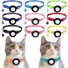 For Airtag Cat Collar with Bells Airtag Reflective Pet Collar Protective Cover