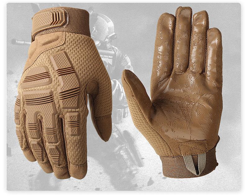 Outdoor sports tactical gloves all-finger locomotive riding gloves