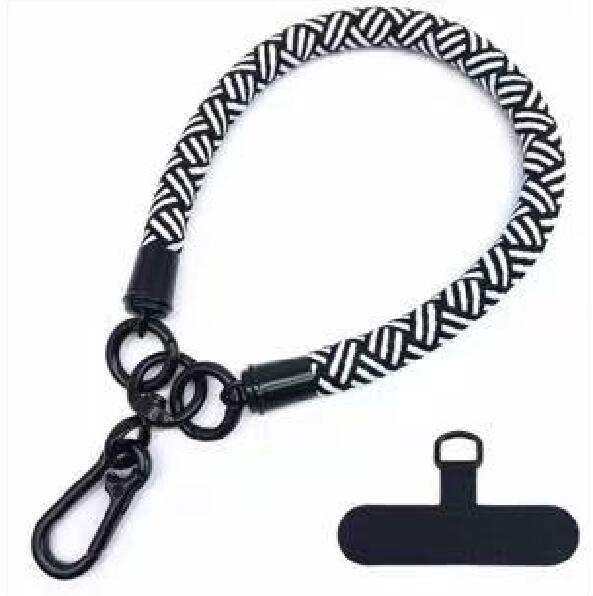 Luxury Phone Wrist Strap 10mm Diameter Lanyard Anti-loss Short Rope USB Keychain Hanging Portable Bag Mobile Cover Case Strap