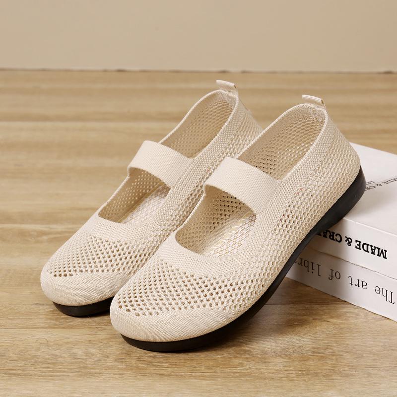 Summer Women's Soft-soled Breathable Mesh Shoes for Middle-aged and Elderly