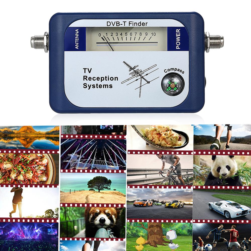 DVB-T Digital Satellite Signal Finder Meter Aerial Terrestrial TV Antenna with Compass TV Reception