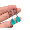 Paraiba Temperament Earrings Women's New Paraiba Bride Water Drop Earrings