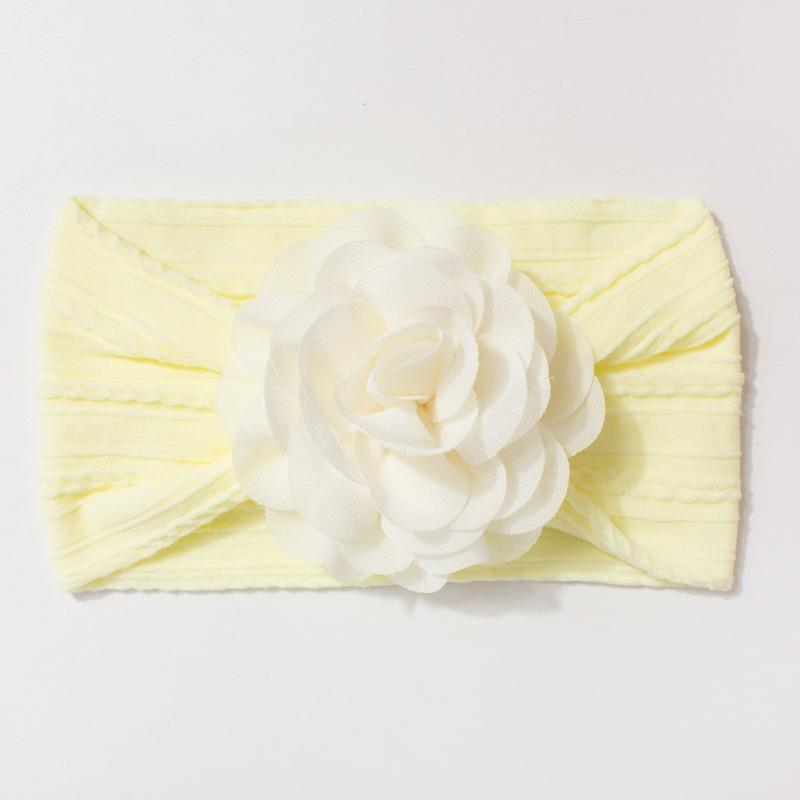 

New Jacquard Baby Elastic Headband Cute Solid Color Flower Children s Headband Four Seasons Thin Baby Jewelry