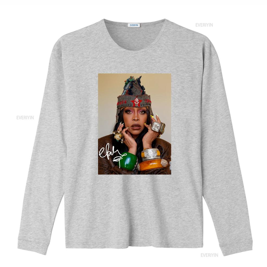 poster Erykah Badu signature T shirt black Short sleeve All sizes S 5Xl 1F920 vintage Washed Breathable designer clothes