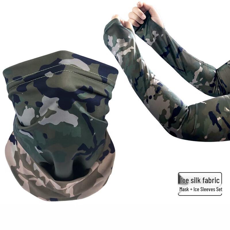Rongyi Ice Silk Camouflage Cycling Sun Protection Gear