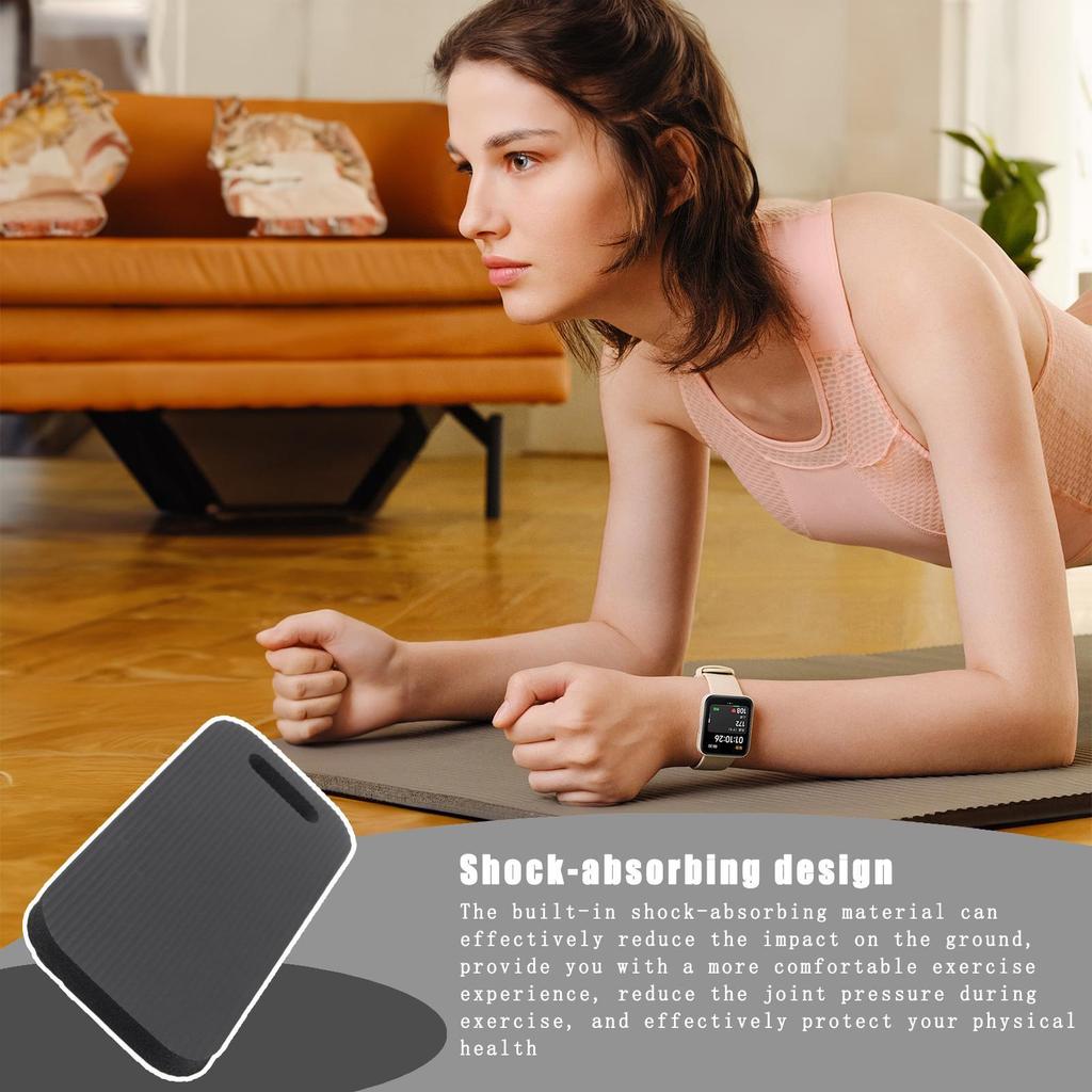 Thick Yoga Knee Pads Non-Slip Pilates Cushion & Elbow Support Mat Portable Extra Padding For Floor Exercises Home Gym Fitness