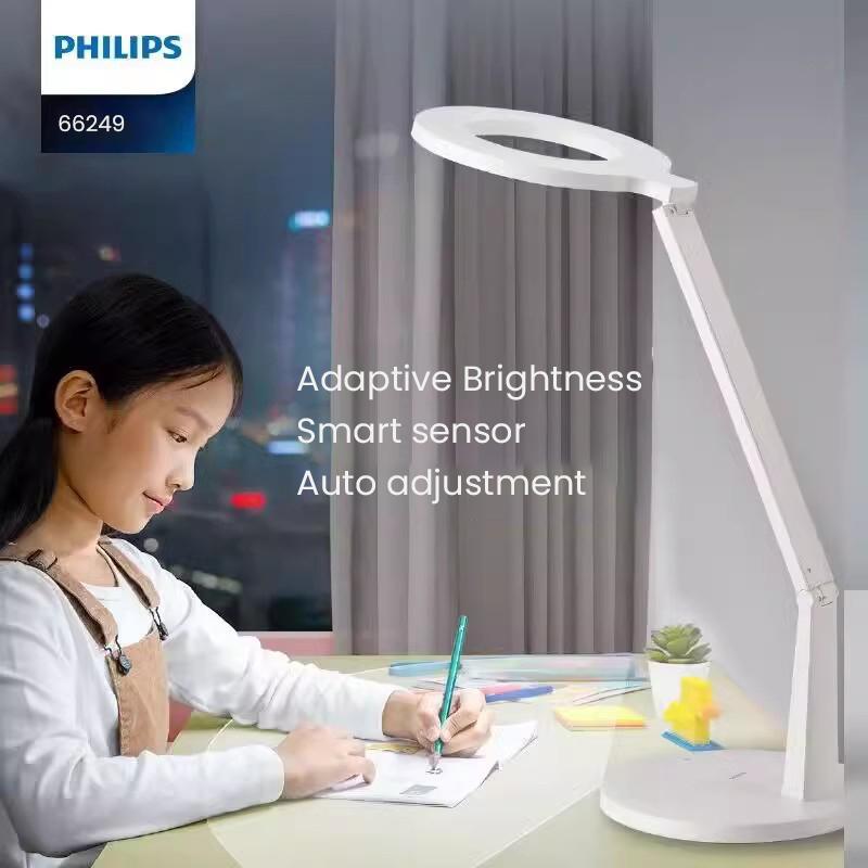 Philips LED Lamp Eye Protective Desk Light 10-100% adjsutable brightness 40 min timer, remind to rest