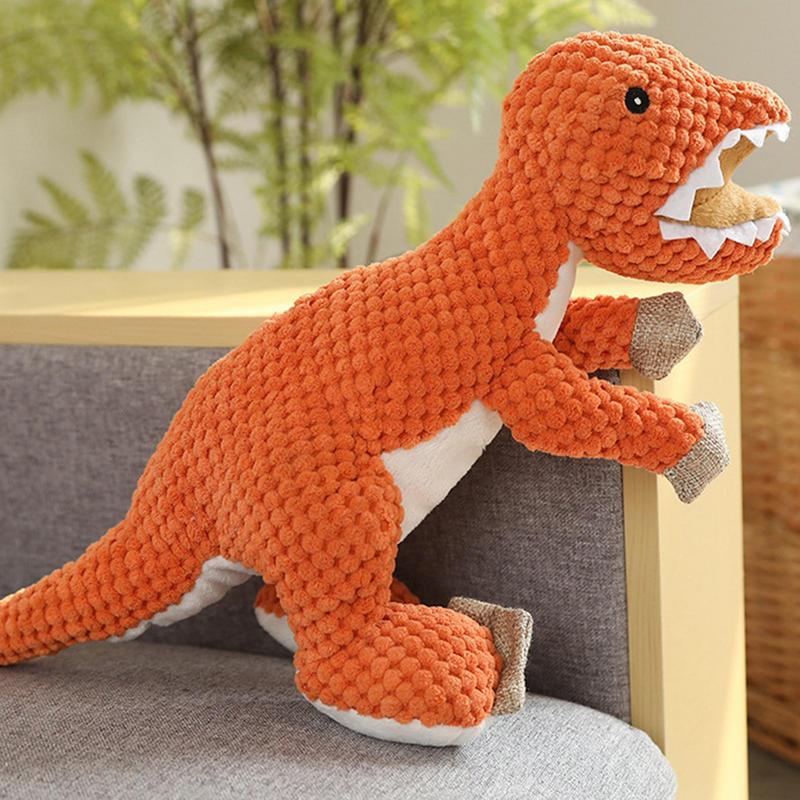 Dog Plush Chew Toys Animal Shaped Teething Toys Squeaky Plush Bite Resistant Soft Pet Chewing Supplies For Indoor Outdoor