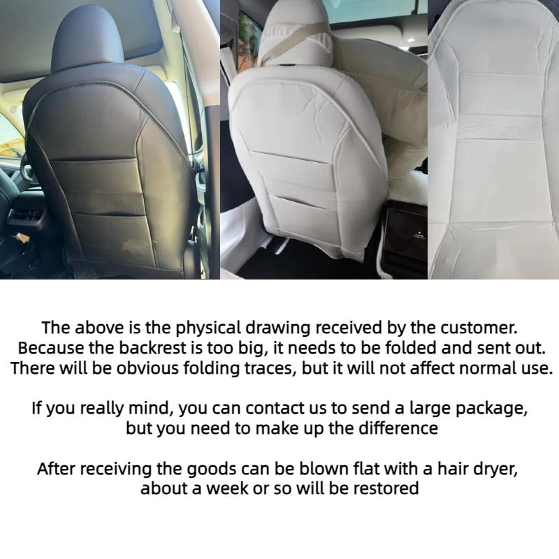 For Tesla Model3 Highland/Model Juniper 2025 Seat Kick Pad Leather Back Anti Kick Protectors Cover Mats Seatback Pad Accessories