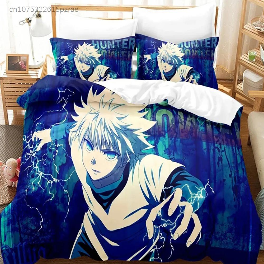 Nwe Hunter X Hunter Bedding Set Single Twin Full Queen King Size Bed Linens Aldult Kids Home Decor Duvet Cover Gift