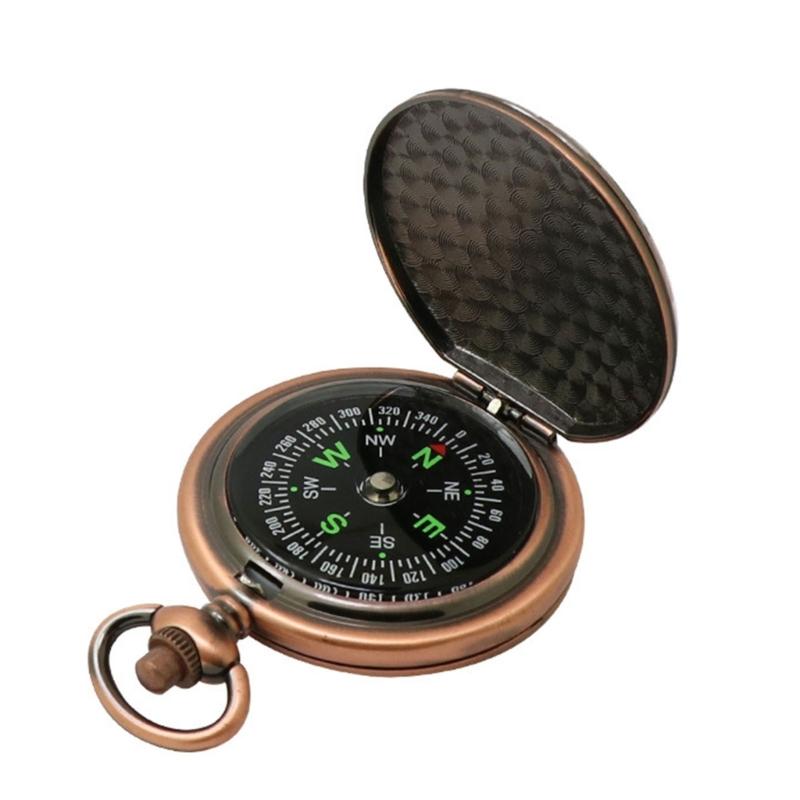 

Antique Look Compasses Durability Zincs Alloys Compasses Camping Compasses for Camping Hunting красный/бронзовый